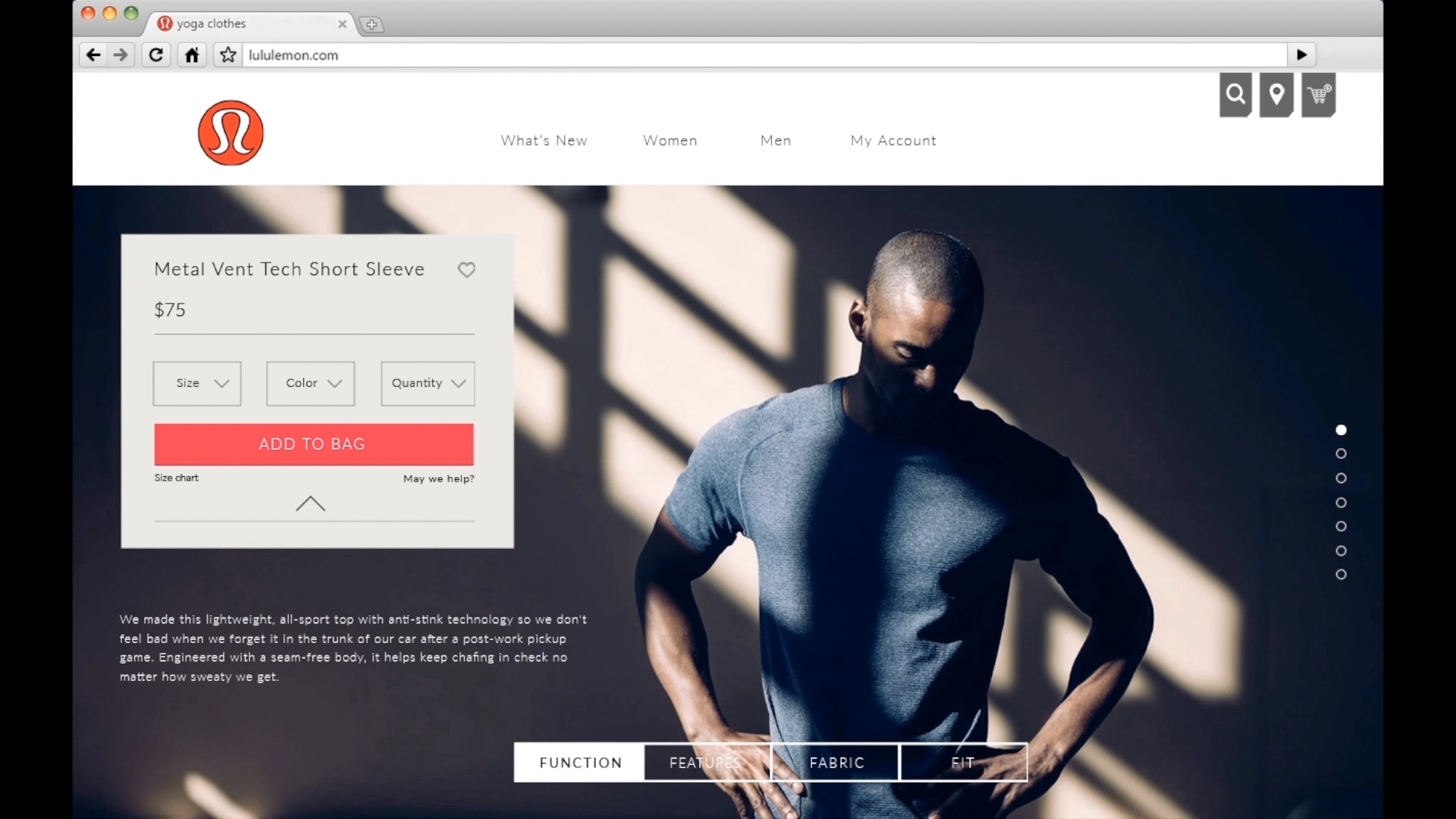 Interactive Objects and Environments: Lululemon Web Experience Redesign